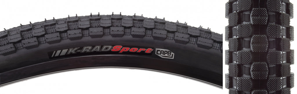 KEN K-RAD SPORT 26x2.125 BK/BK SRC/PRC/60 WIRE 60psi