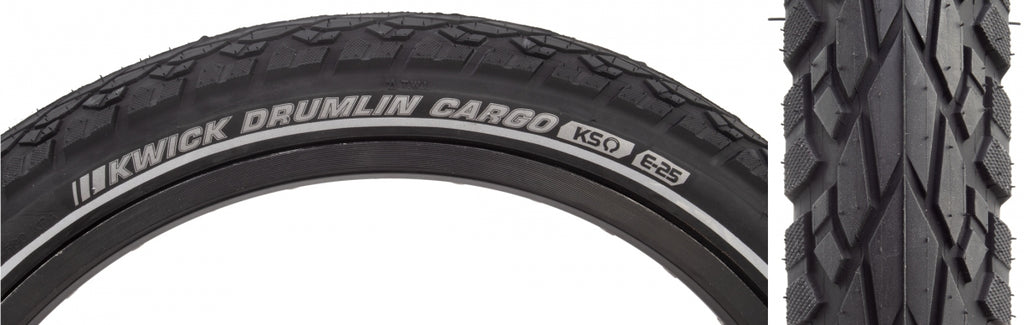 KEN KWICK DRUMLIN CARGO 20x2.0 BK/BK/REF KS/4-PLY/60 WIRE 75psi E25