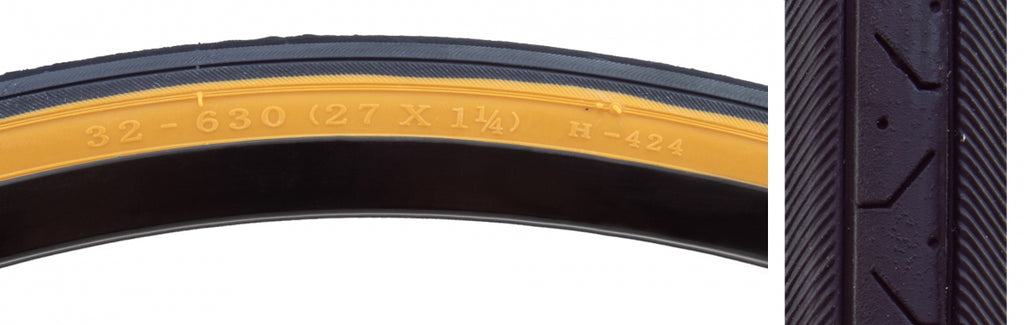 SUNLITE UTILIT 27x1-1/4 BK/GW RD RAISED CTR H424 75psi WIRE