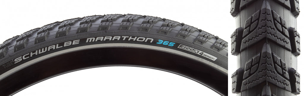 SWB MARATHON 365 26x2.0 PERF GN-GUARD BK/BK/REF FOUR SEASON E50 DYNAMO WIRE