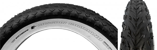 VEE MISSION COMMAND 20x4.0 BK/WH WIRE/26 ENDURO/OVER RIDE E50