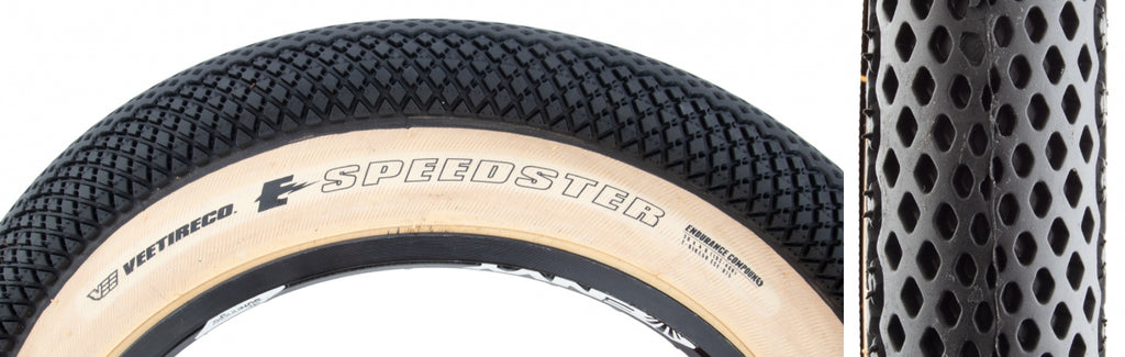 VEE SPEEDSTER 20x4.0 BK/TAN WIRE/26 ENDURO/OVER RIDE E50