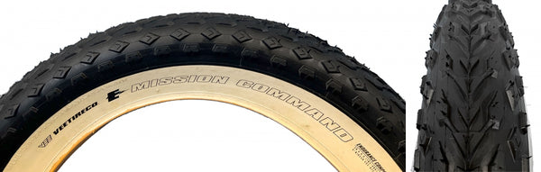 VEE MISSION COMMAND 20x4.0 BK/TAN WIRE/26 ENDURO/OVER RIDE E50