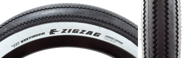 VEE ZIGZAG 20x4.0 BK/WH WIRE/26 ENDURO/OVER RIDE E50