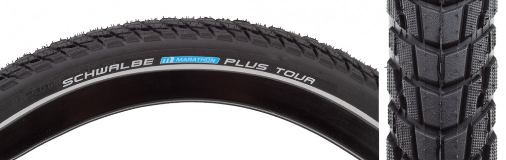 SWB MARATHON PLUS TOUR 26x2.0 PERF SM-GUARD BK/BK/REF ADDIX E50 WIRE