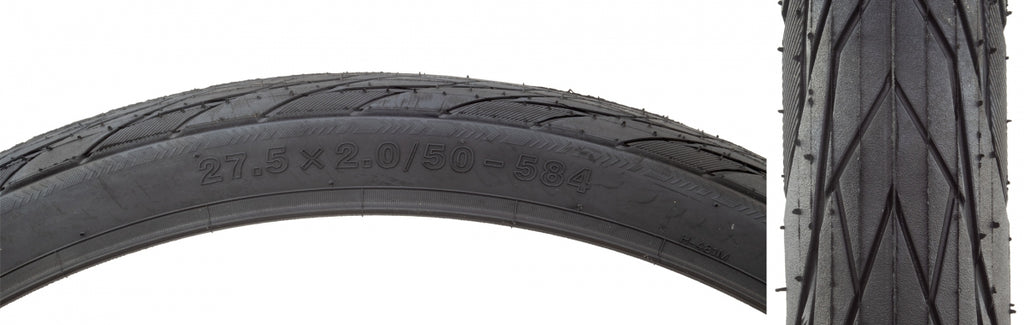 SUNLITE 27.5x2.0 BK/BK URBAN SLICK 481 WIRE/27