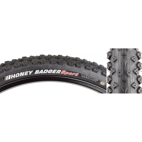 KEN HONEY BADGER SPORT 26x2.2 BK/BK DTC/60 WIRE 50psi