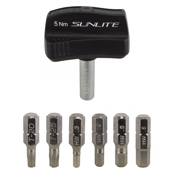 TORQUE WRENCH SUNLITE PRESET 5nm 3-6mm/T20/T/25 BLACK (G)