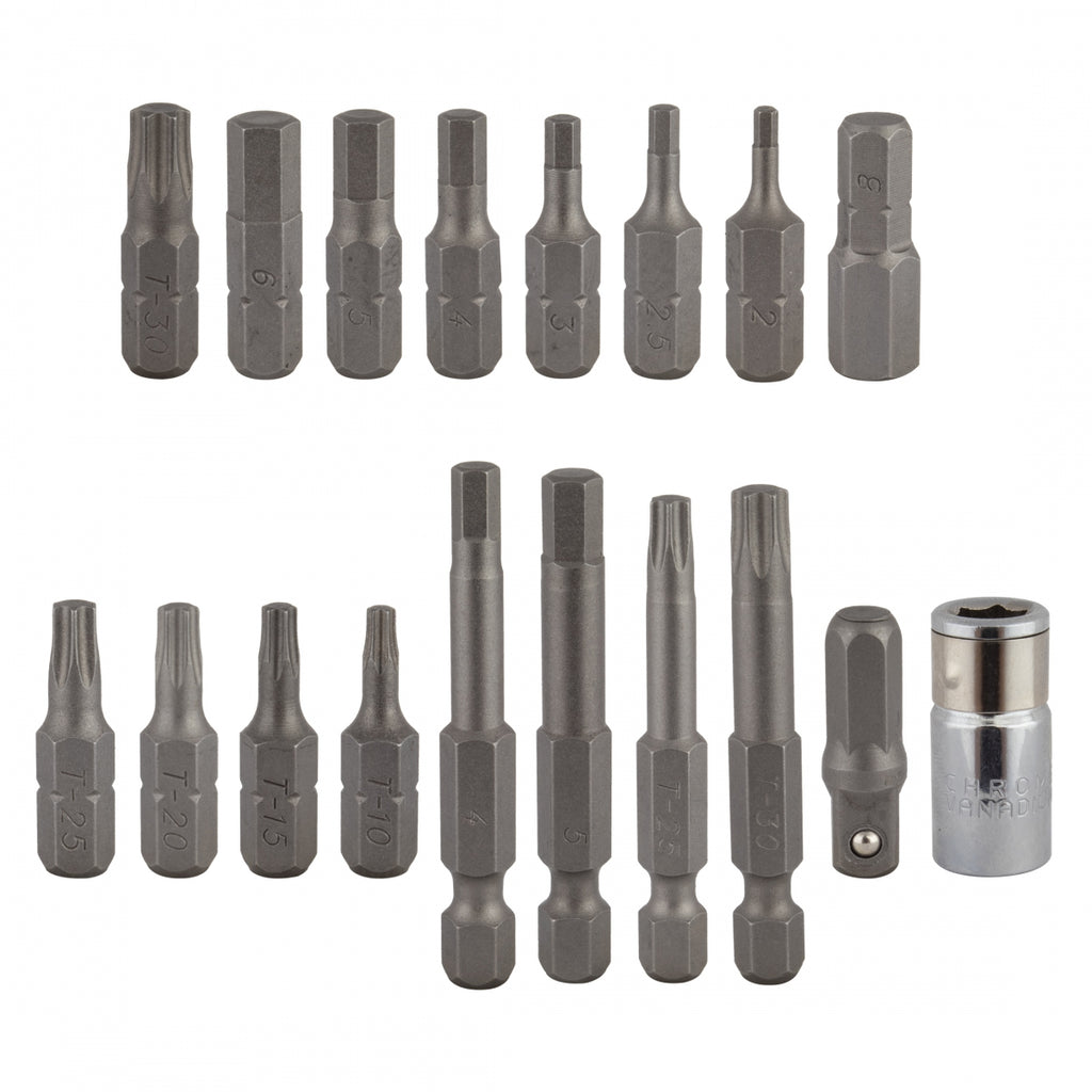 TORQUE WRENCH PEDROS-HEX BIT SET II 18pc