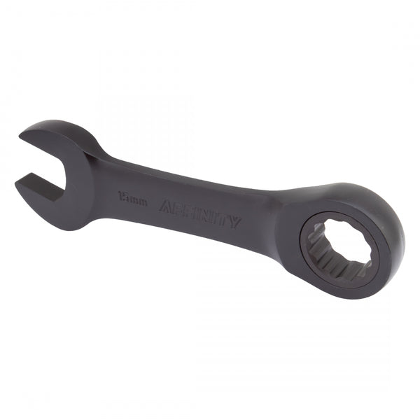 PEDAL WRENCH AFFINITY SLIM COMBO 15mm-BOX/OPEN-END SHORT BLACK