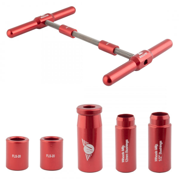 BEARING WHEELS MANUFACTURING SHOCK BUSHING PRESS KIT 5pc 12mm & 1/2in RD