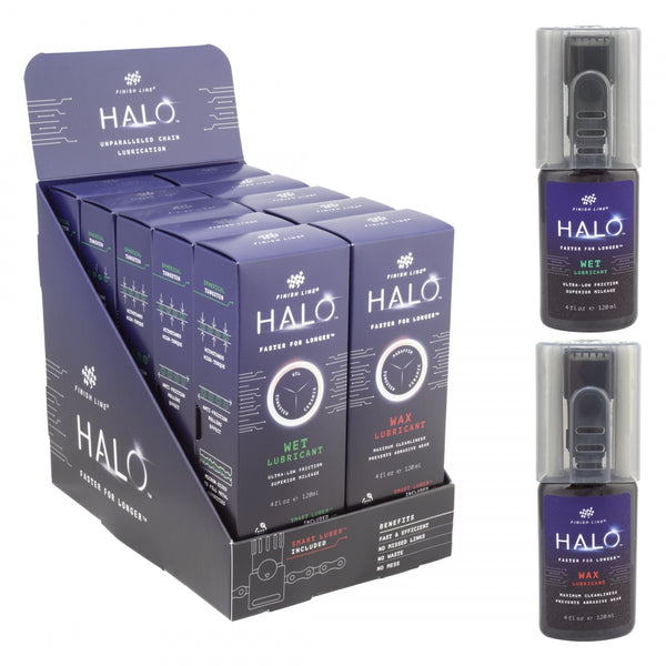 F-L HALO WAX+WET 4oz 5ea-BOTTLE DISPLAY w/SMART R