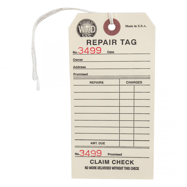 WALD REPAIR TAG # 700 BXof500