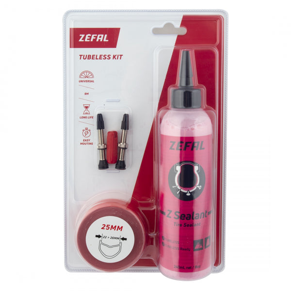 LESS KIT ZEFAL 27.5/29x25mmPV w/125ml w/2-LINERS 2-VALVES 1-VALVE TOOL