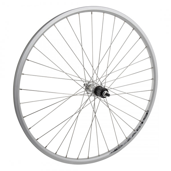 REAR 26x1.5 559x19 WEI ZAC19 SILVER 36 SHIMANO TX500 8-10sCAS BO SILVER 135mm DTI2.0SL