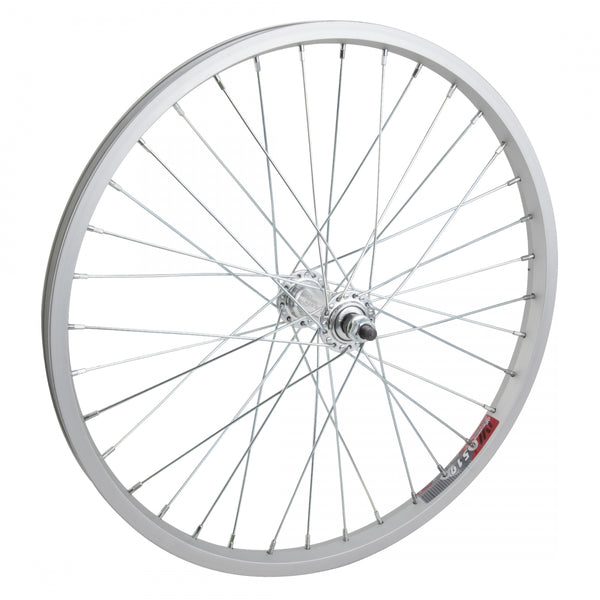 FRONT 20x1.75 406x19 ALLOY SILVER 36 ALLOY BO 3/8 SILVER 14gUCP