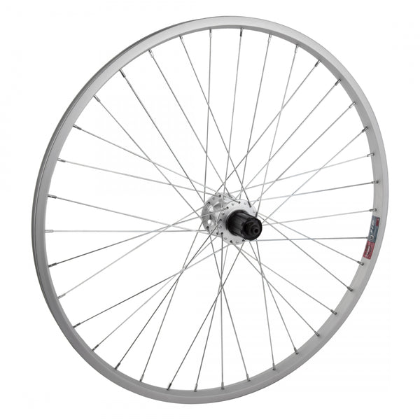 REAR 26x1.5 559x19 ALLOY SILVER 36 ALLOY 8-10sCAS 6B QR SILVER 135mm 14gUCP
