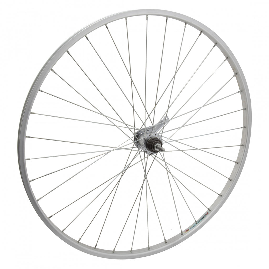 REAR 27x1-1/4 630x19 ALLOY SILVER 36 SHIMANO CB 110mm 14gUCP w/TRIM KIT