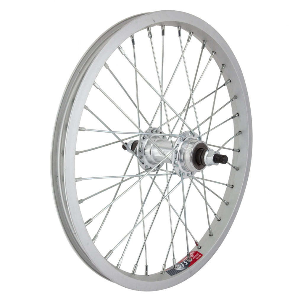 REAR 16x1.75 305x19 ALLOY SILVER 36 WHEEL MASTER AB1000 1sp FW 3/8 BO SILVER 110mm 14gUCP