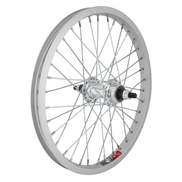 REAR 16x1.75 305x19 ALLOY SILVER 36 WHEEL MASTER AB1000 1sp FW 3/8 BO SILVER 110mm 14gUCP