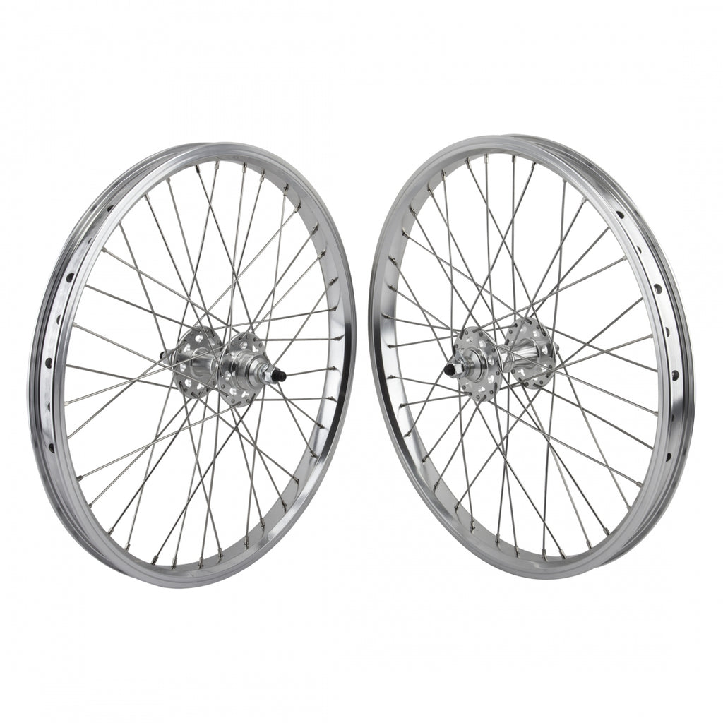 PAIR 20x1.75 406x24 SE BIKES SILVER 36 SE BIKES 1s FW SEAL 3/8 SILVER 110mm DTI2.0SL
