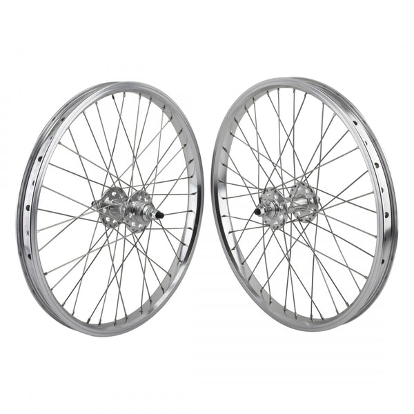 PAIR 20x1.75 406x24 SE BIKES SILVER 36 SE BIKES 1s FW SEAL 3/8 SILVER 110mm DTI2.0SL