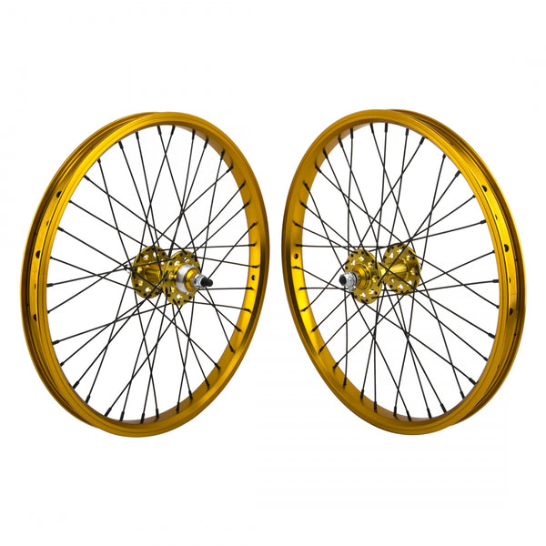 PAIR 20x1.75 406x24 SE BIKES GOLD 36 SE BIKES 1s FW SEAL 3/8 GOLD 110mm DTI2.0BK