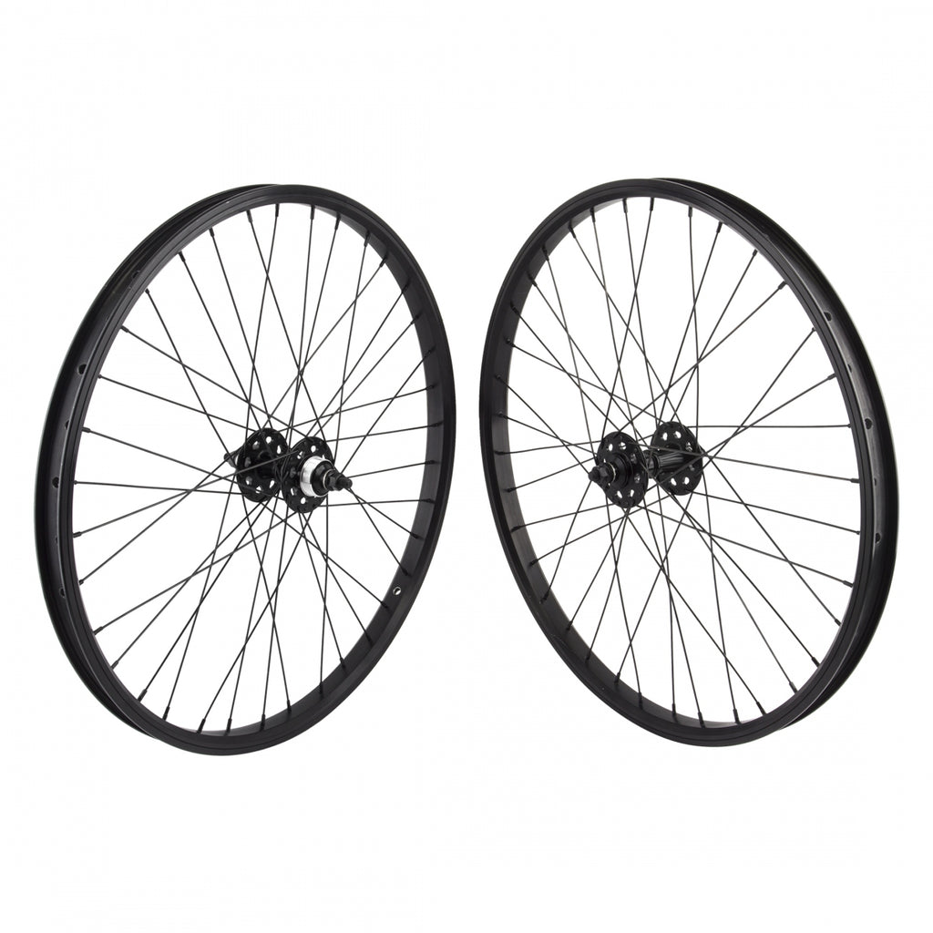 PAIR 24x1.75 507x24 SE BIKES BLACK 36 SE BIKES 1s FW SEAL 3/8 BLACK 110mm DTI2.0BK