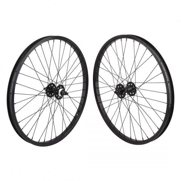 PAIR 24x1.75 507x24 SE BIKES BLACK 36 SE BIKES 1s FW SEAL 3/8 BLACK 110mm DTI2.0BK