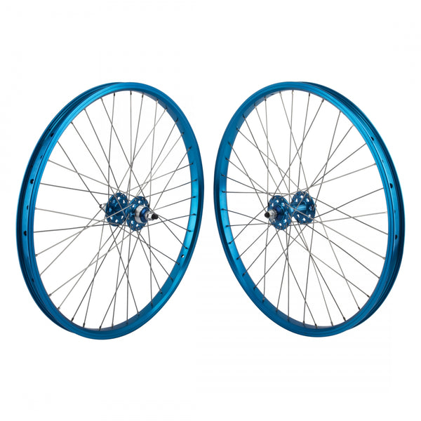 PAIR 24x1.75 507x24 SE BIKES BLUE 36 SE BIKES 1s FW SEAL 3/8 BLUE 110mm DTI2.0SL