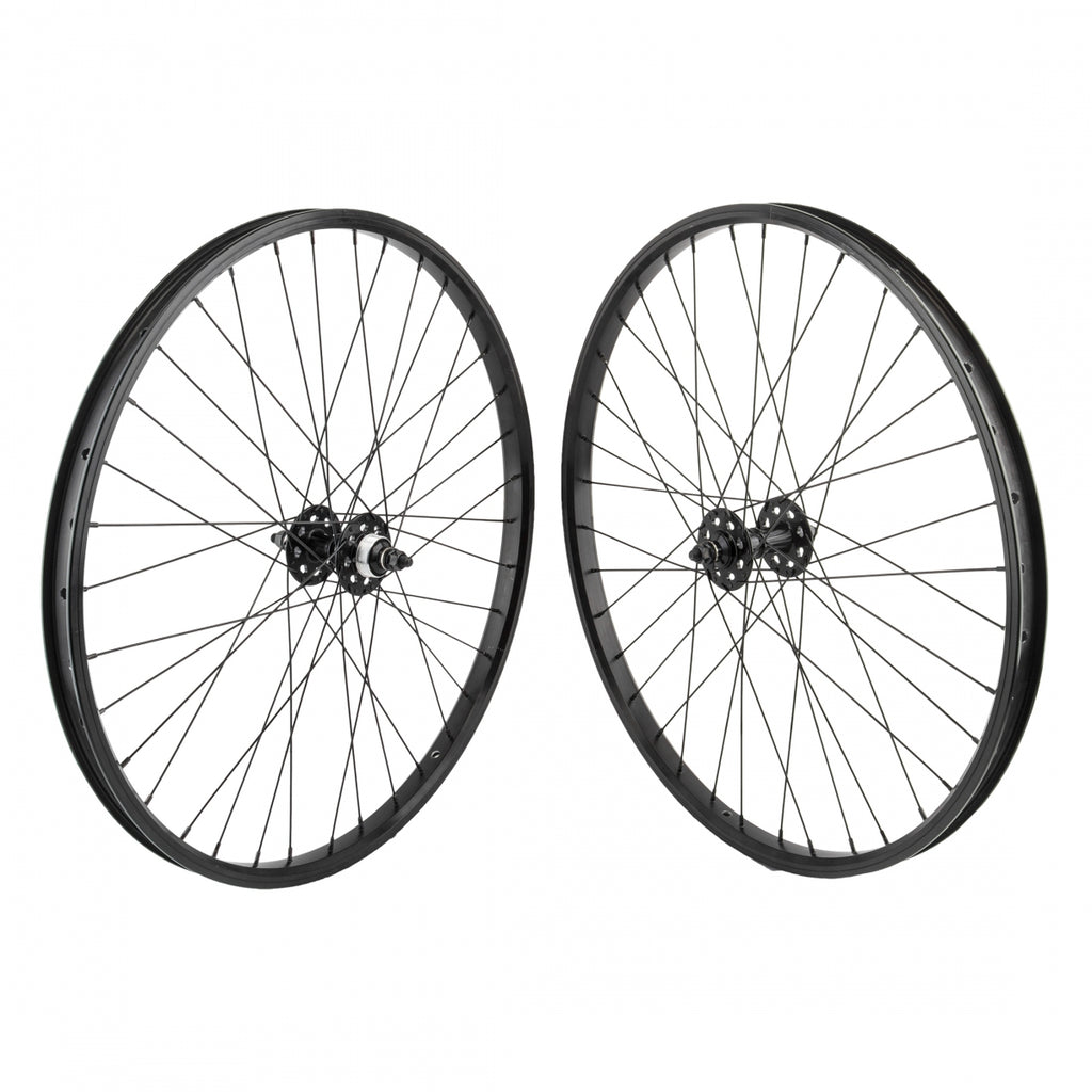 PAIR 26x1.75 559x24 SE BIKES BLACK 36 SE BIKES 1s FW SEAL 3/8 BLACK 110mm DTI2.0BK