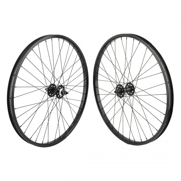PAIR 26x1.75 559x24 SE BIKES BLACK 36 SE BIKES 1s FW SEAL 3/8 BLACK 110mm DTI2.0BK