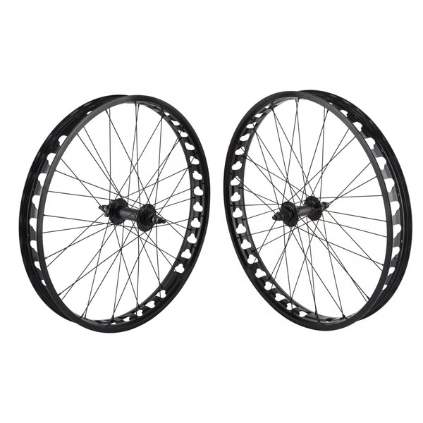PAIR 26x4 559x60 SE BIKES BLACK 36 SE BIKES NON-DISC(FT) 6 BOLT(RR) 1sCAS 3/8 BLACK 135F/170Rmm DTI2.0BK