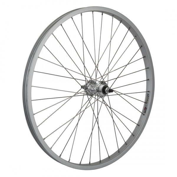 REAR 24x1.75 507x25 ALLOY SILVER 36 WHEEL MASTER AB1000 1sp FW 3/8 BO SILVER 110mm SS2.0SL