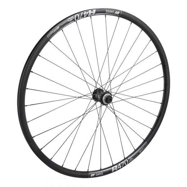 FRONT 700 622x20 DT R470 BLACK DISC 32 SHIMANO R7070 CL 12mm BLACK 100mm DT2.0BK