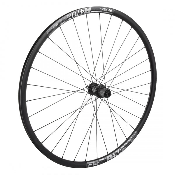 REAR 700 622x20 DT R470 BLACK DISC 32 SHIMANO R7070 8-11sCAS CL 12mm BLACK 142mm DT2.0BK **NO 8-10 SPEED SHIM**