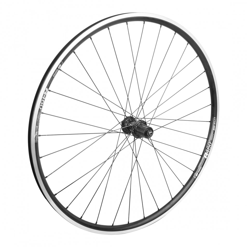 REAR 700 622x18 DT R460 BLACK MSW 32 SHIMANO RS400 8-11sCAS QR BLACK 130mm DT2.0BK