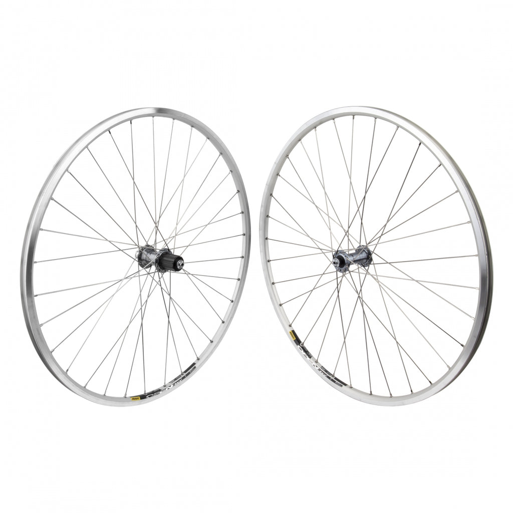 PAIR 700 622x15 MAV OPEN PRO SILVER MSW 32 SHIMANO R7000 8-11sCASS QR SILVER 130mm DT2.0SL