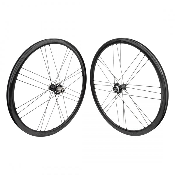 PAIR CAMPAGNOLO 700 BORA WTO 33 DB CAMPAGNOLO 10-12sCASS THRU 142x12 DK LABEL CLINCHER