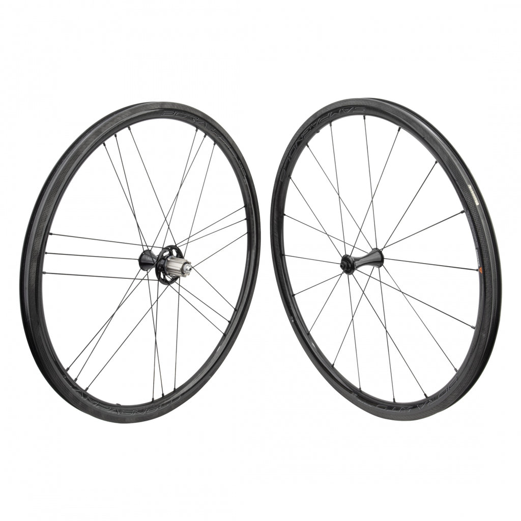 PAIR CAMPAGNOLO 700 BORA WTO 33 CAMPAGNOLO 10-12s CASS QR DK LABEL CLINCHER