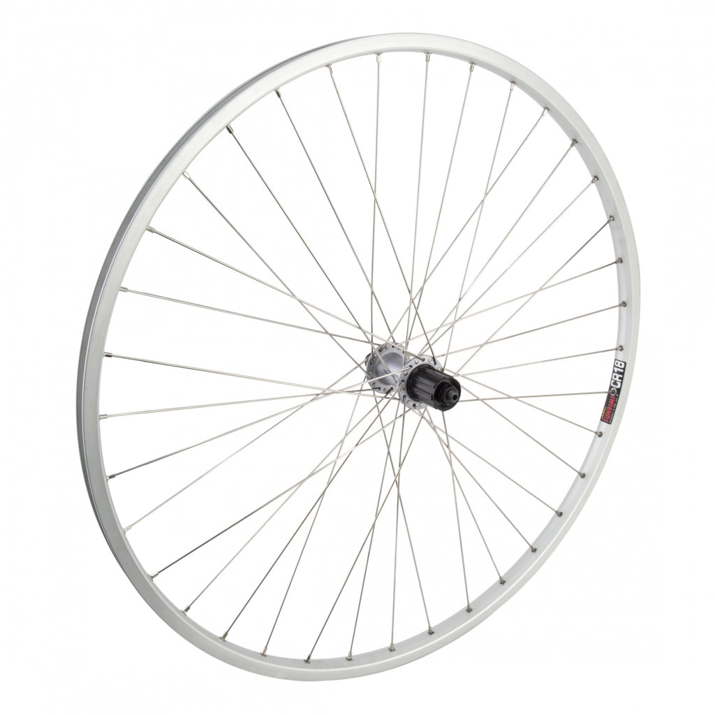 REAR 700x35 622x18 SUN CR18 SILVER 36 SHIMANO T3000 8-10sCAS QR SILVER 135mm DTI2.0SL
