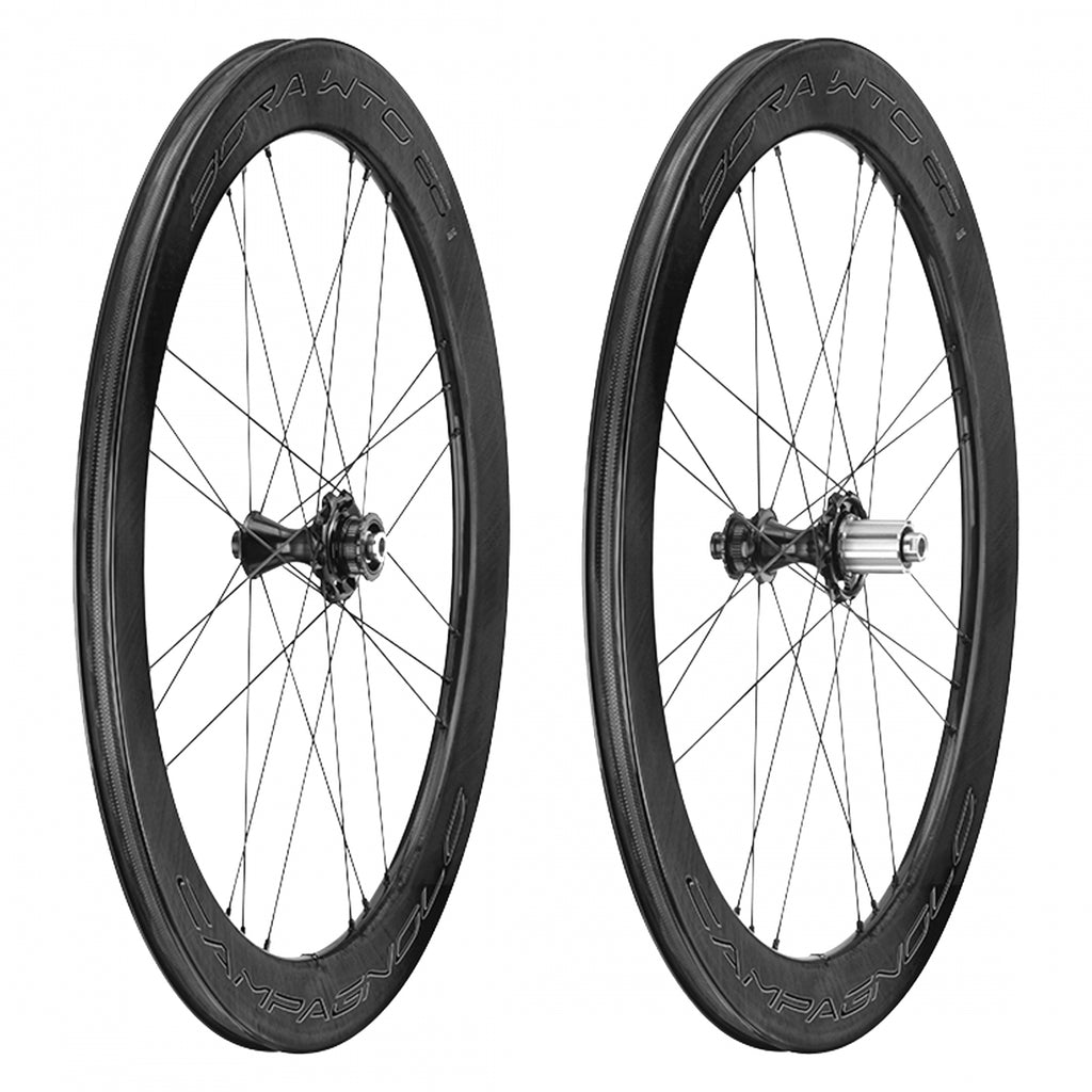 PAIR CAMPAGNOLO 700 BORA WTO 60 DB CAMPAGNOLO 10-12sCASS THRU 12x142mm DK LABEL CLINCHER