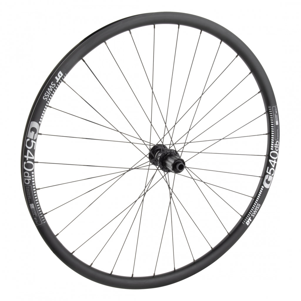 REAR 700 622x24 DT G540 BLACK DISC 32 SHIMANO RS470 8-11sCAS CL 12mm SEAL BLACK 142mm DTI2.0BK