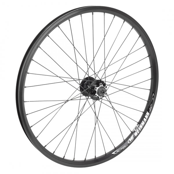 FRONT 24x1.5 507x21 WEI XM280 BLACK DISC 36 WHEEL MASTER MT2000 6B QR BLACK 100mm 14gBK