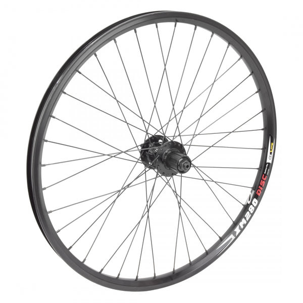 REAR 24x1.5 507x21 WEI XM280 BLACK DISC 36 WHEEL MASTER MT2000 8-10sCAS 6B QR BLACK 135mm 14gBK