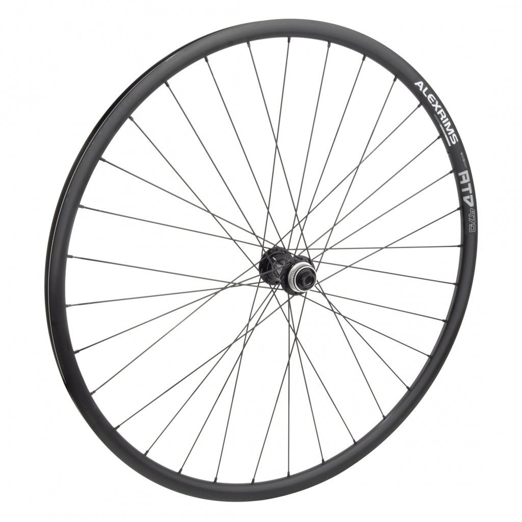 FRONT 700 622x17 ALEX ATD470 BLACK DISC TRS 32 SHIMANO RS470 CL 12mm SEAL BLACK 100mm DTI2.0BK