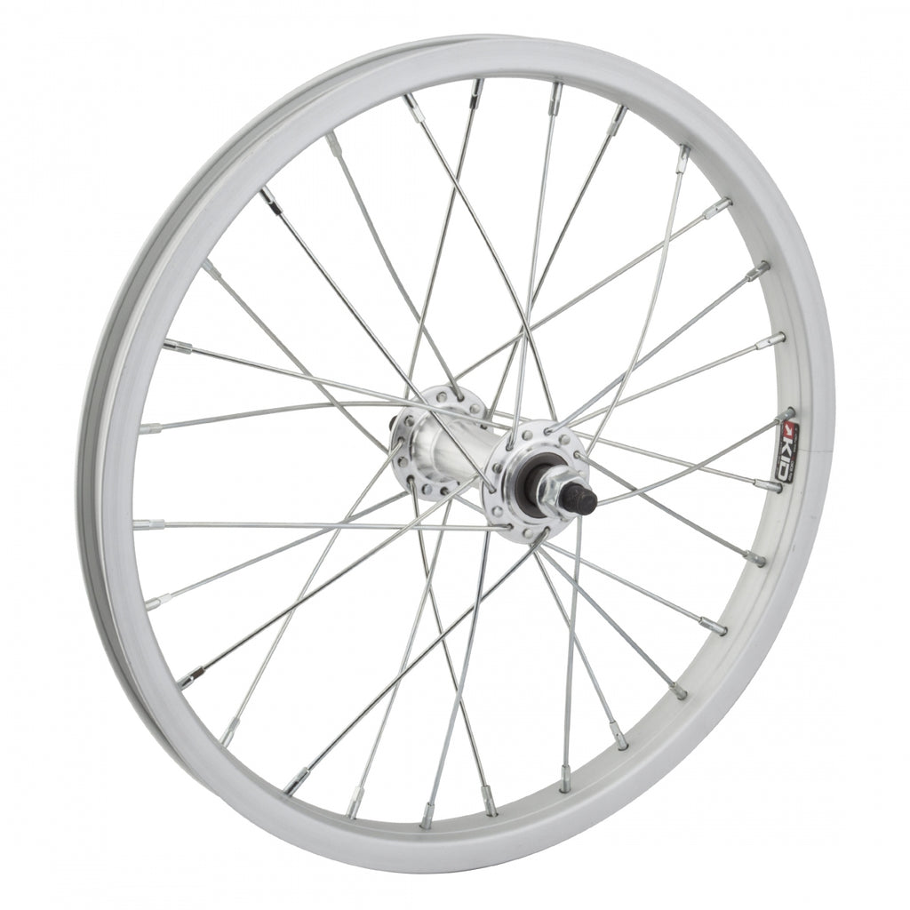 FRONT 16x1.75 305x19 ALLOY SILVER 28 STEEL BO 3/8 SILVER 14gUCP