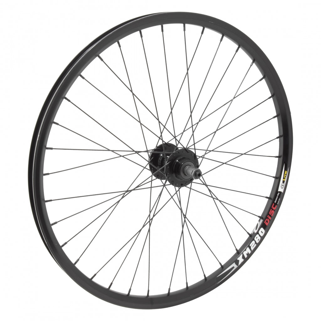REAR 24x1.5 507x21 WEI XM280 BLACK DISC 36 WHEEL MASTER MT3000 FW 5/6/7sp 6B QR BLACK 135mm 14gBK