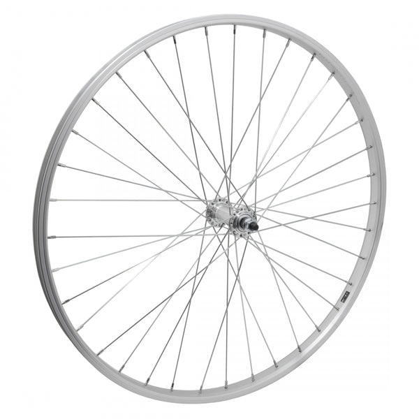 FRONT 26x1.5 559x21 ALLOY SILVER 36 ALLOY BO 3/8 SILVER 100mm 14gUCP