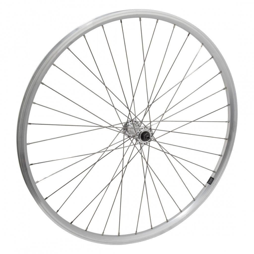 FRONT 26x1.5 559x19 MACH1 ER10 SILVER 36 ALLOY QR SILVER 100mm SS2.0SL
